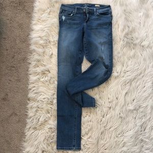 Level 99 distressed skinny jeans